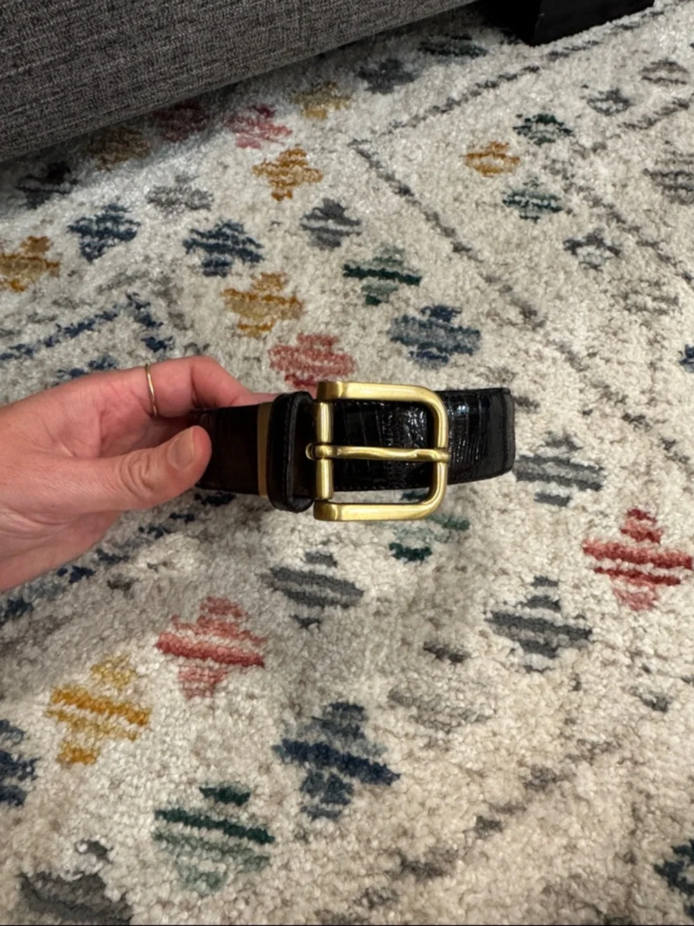 Vintage genuine crocodile